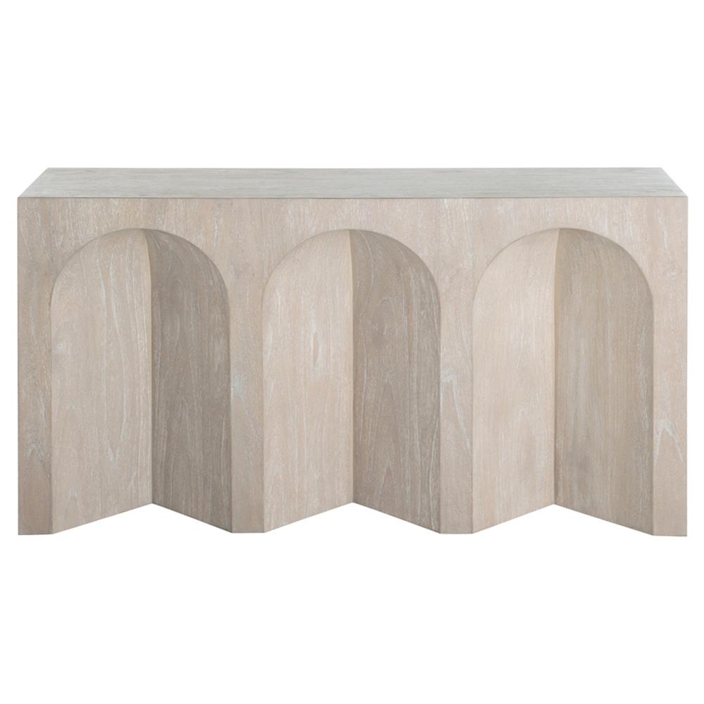 Arlee Modern Classic Beige Wood Console Table|
