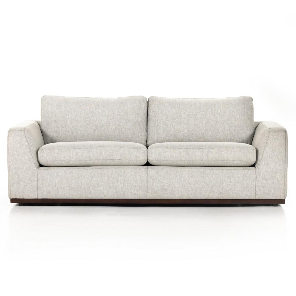 Stanley Rustic Lodge Light Grey Upholstered Sleeper Sofa - 89"|