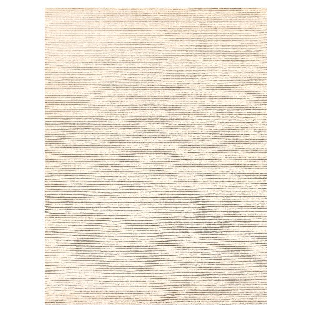 Simon Modern Classic Cream Wool Textured Solid Hand Knotted Rug - 10 ...
