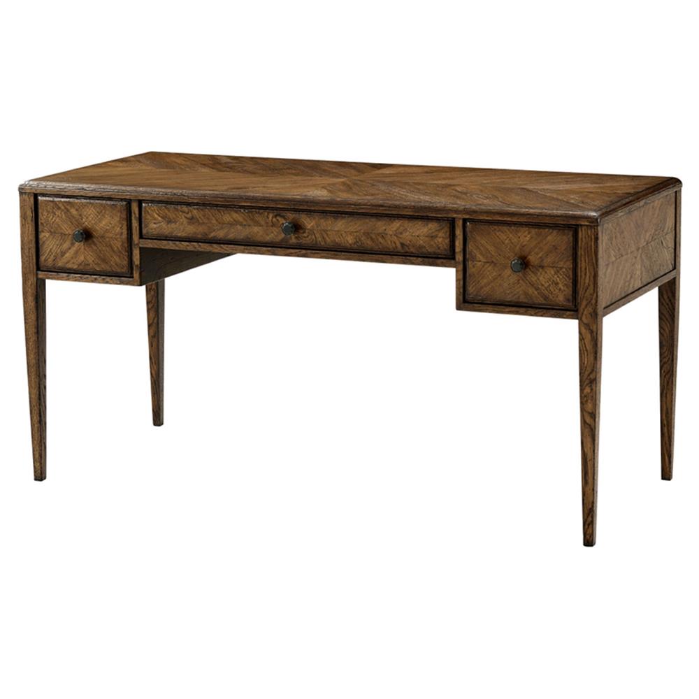 Theodore Alexander Nova Mid Century Modern Dusk Brown Oak