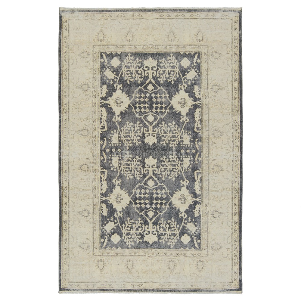 Luciana French Country Navy Cotton Medallion Patterned Rug - 6'x9' 6'x9 ...