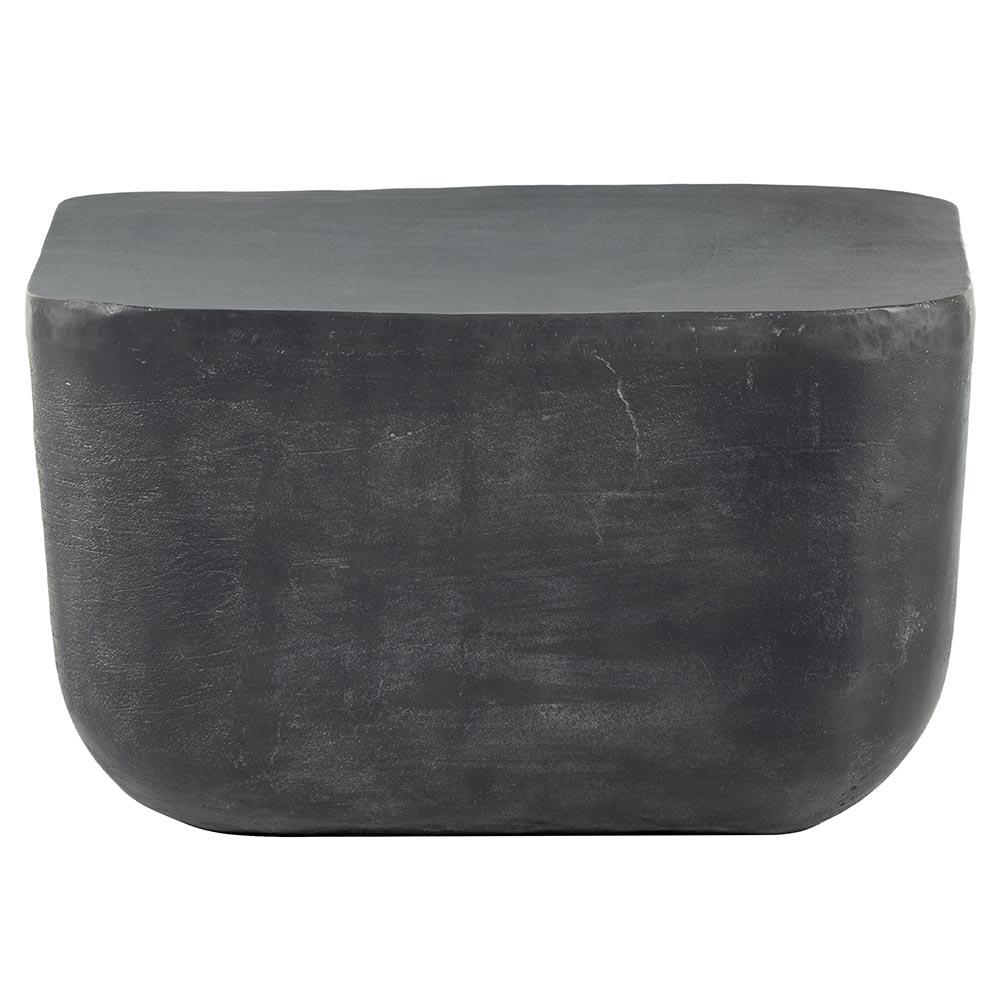 Artemio Industrial Loft Dark Grey Aluminum Square Outdoor End Table|