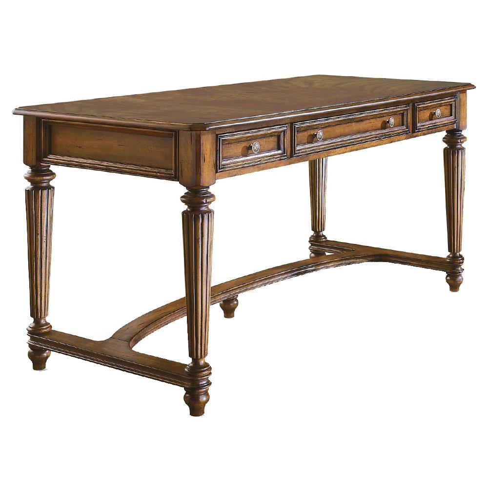 Heaven Updated Traditional Distressed Brown Wood Desk|