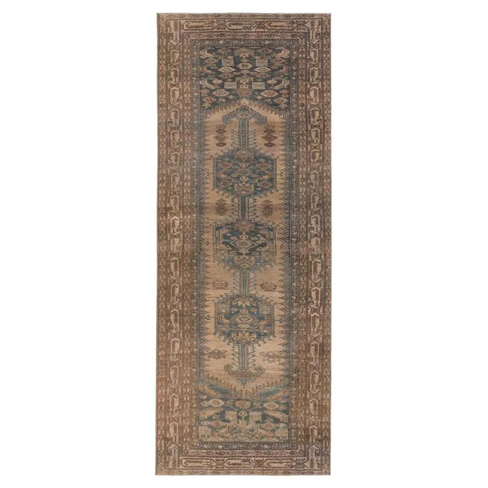 Ayden Global Bazaar Brown Ushak Patterned Rug - 4'x8'|