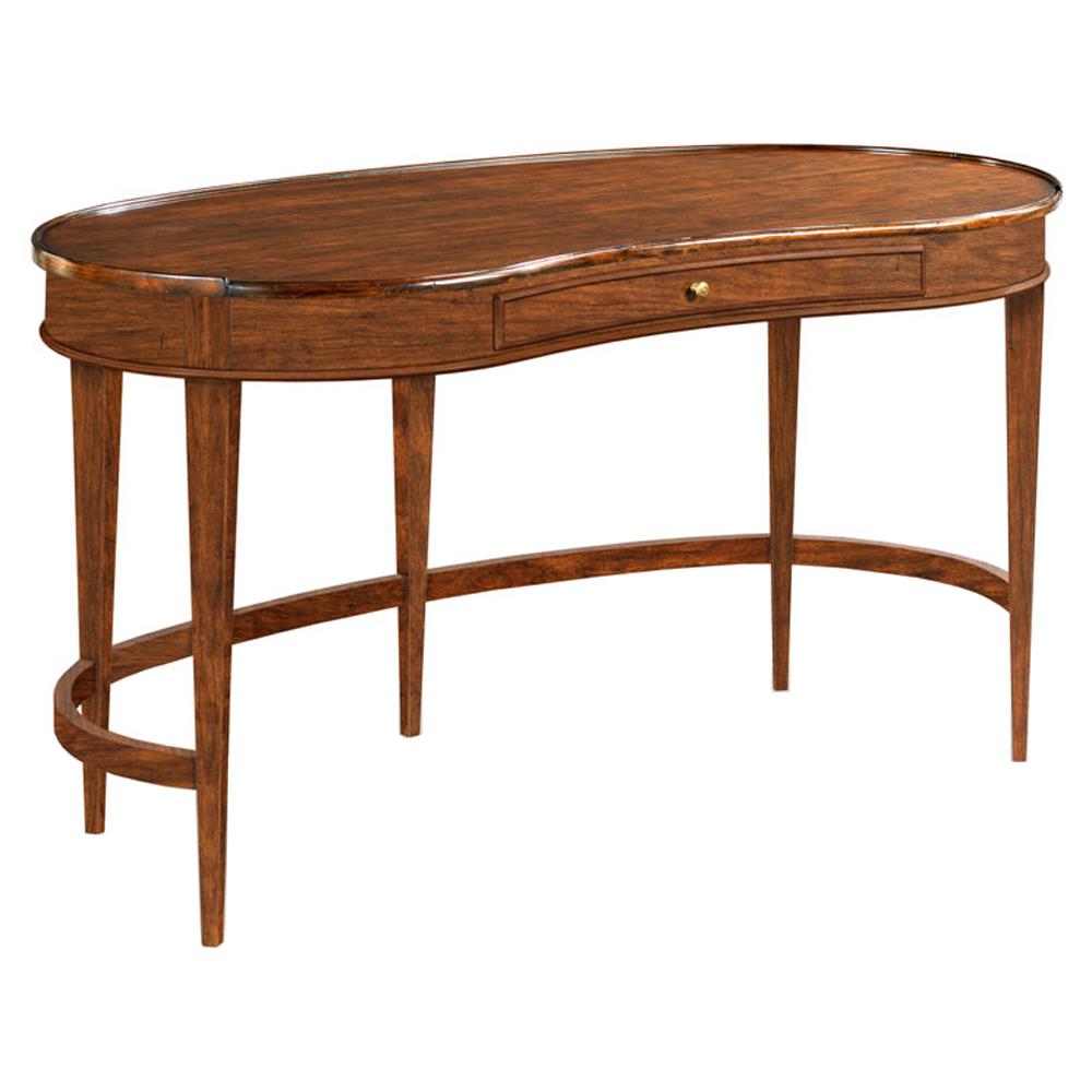 Marseille French Country Cherry Wood Kidney Desk|