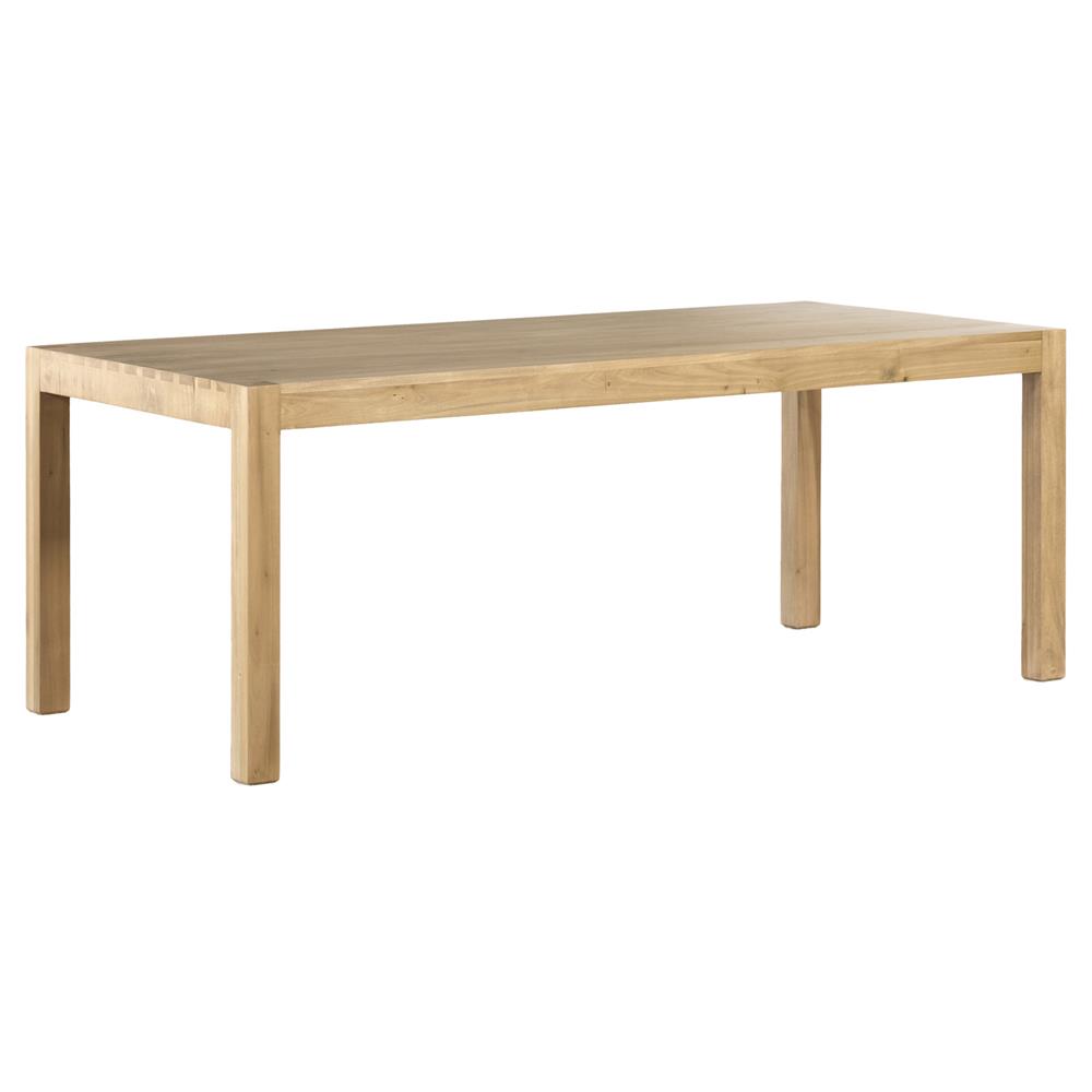 Isaac Rustic Lodge Brown Wood Rectangular Dining Table - 78"|