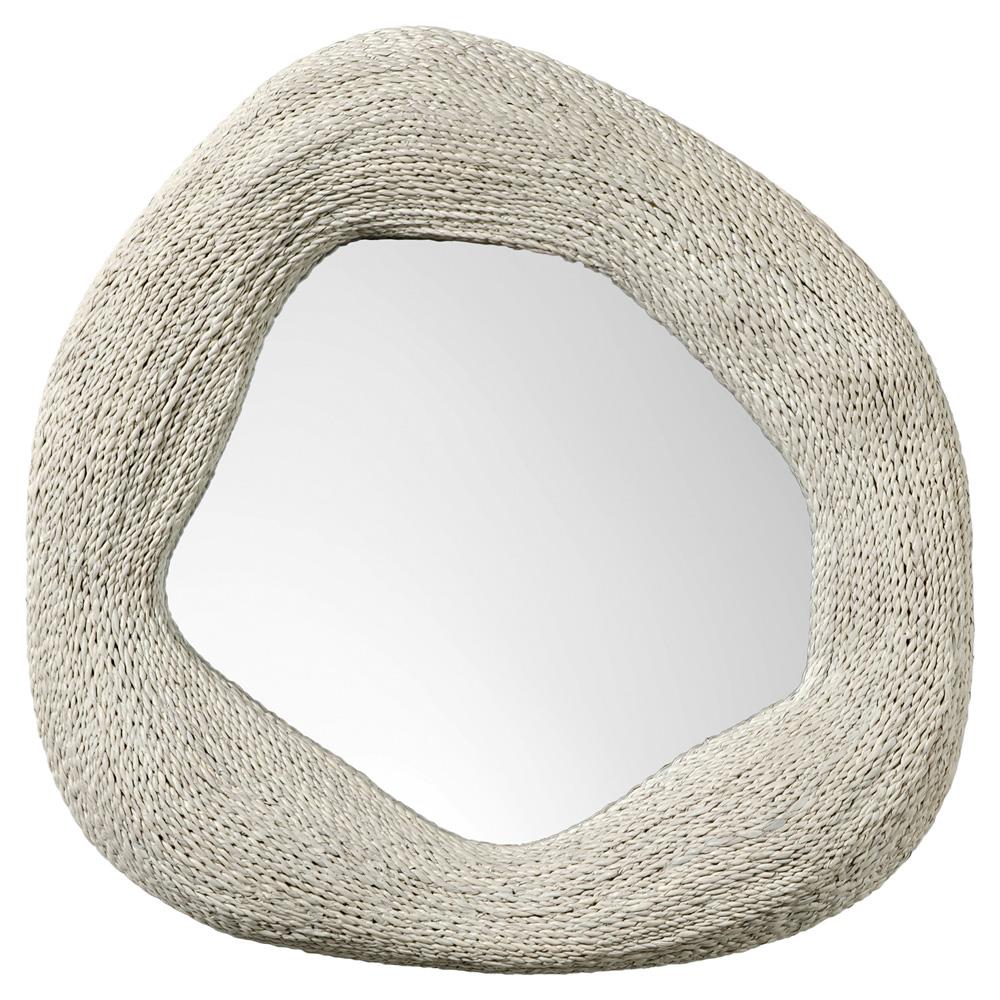 Palecek Jaden Coastal White Lampakanai Rope Round Wall Mounted
