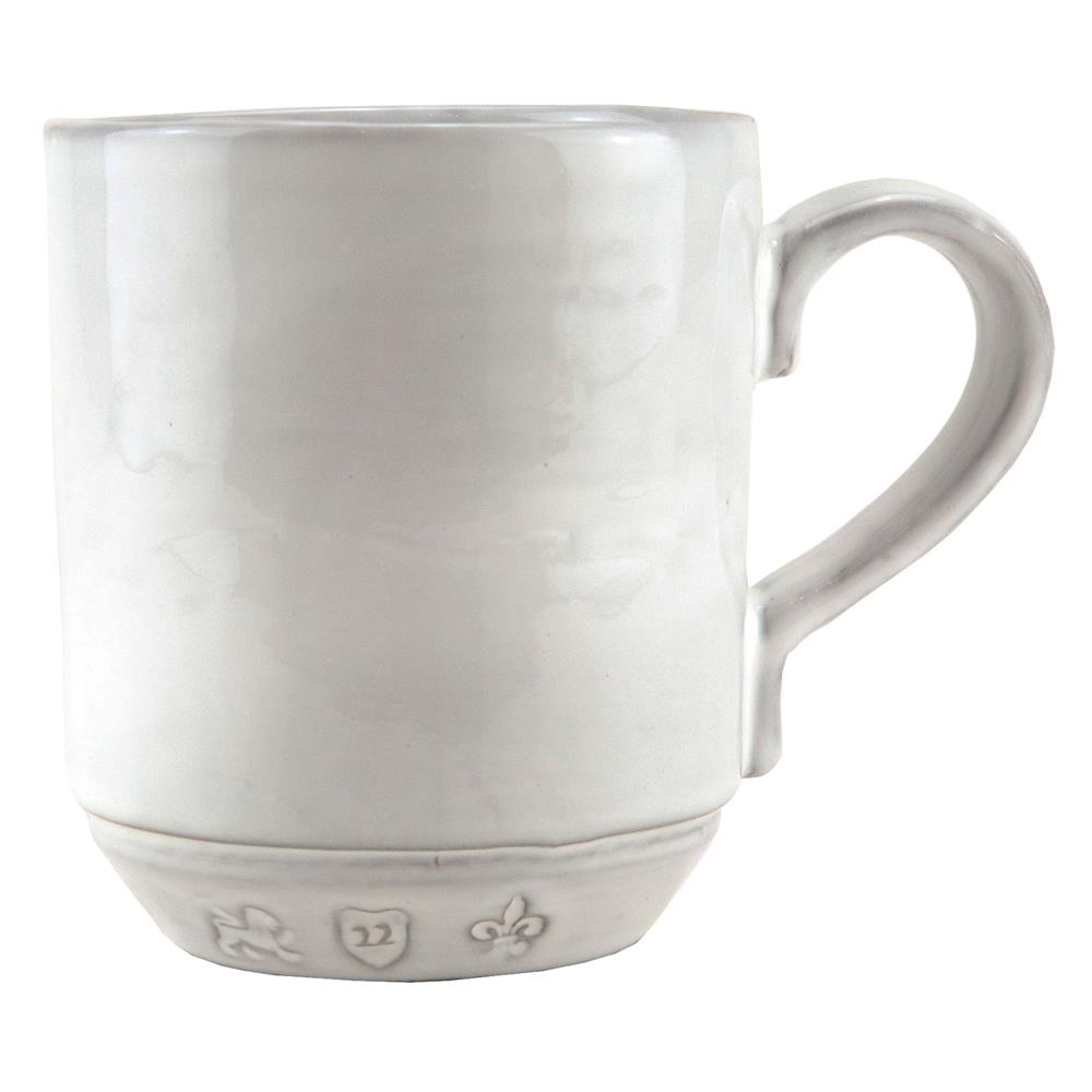 Firenze Modern Classic White Ceramic Coffee Mug|