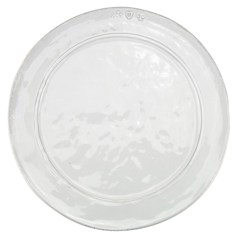 Firenze Modern Classic White Ceramic Charger Plate|