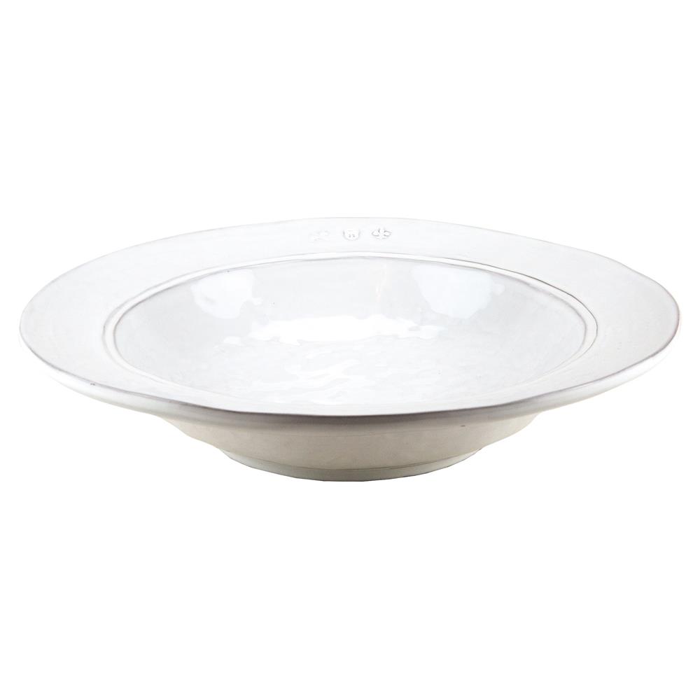 Firenze Modern Classic White Ceramic Serving Bowl|