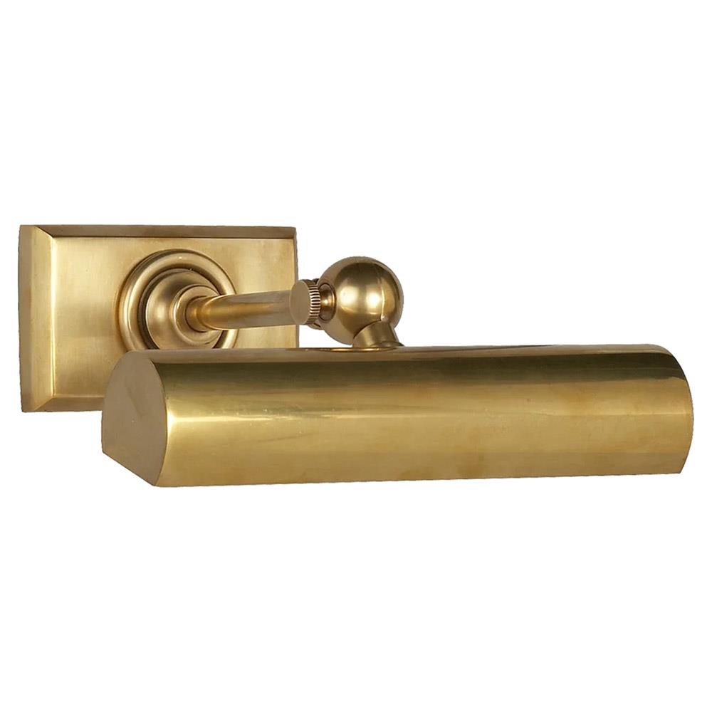 Visual Comfort Cabinet Maker's Modern Antique Brass Picture Light Sconce - 8"|