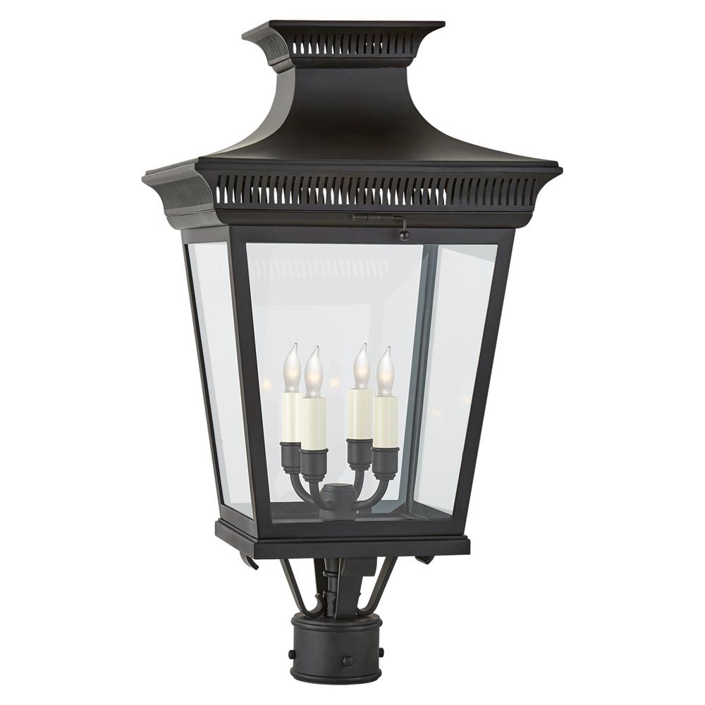 Visual Comfort Elsinore French Black Outdoor Post Lantern|