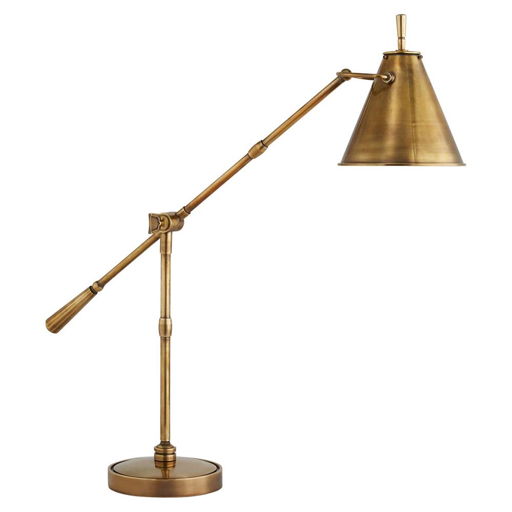 Visual Comfort Goodman Modern Antique Brass Desk Table Lamp|