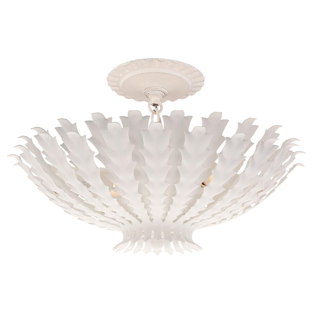 Visual Comfort Hampton Hollywood Regency Plaster White Chandelier - Small|