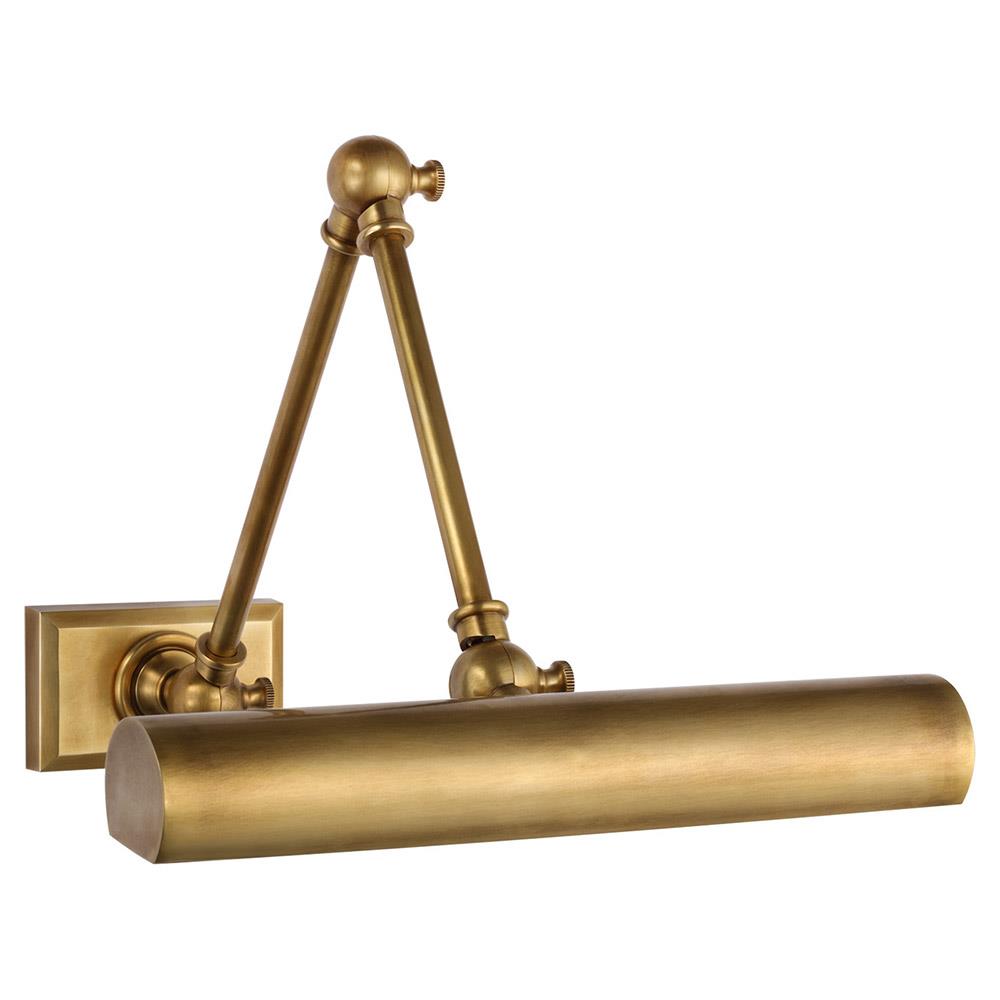 Visual Comfort Cabinet Maker Modern Classic Antique Brass Armed Sconce - 12"|