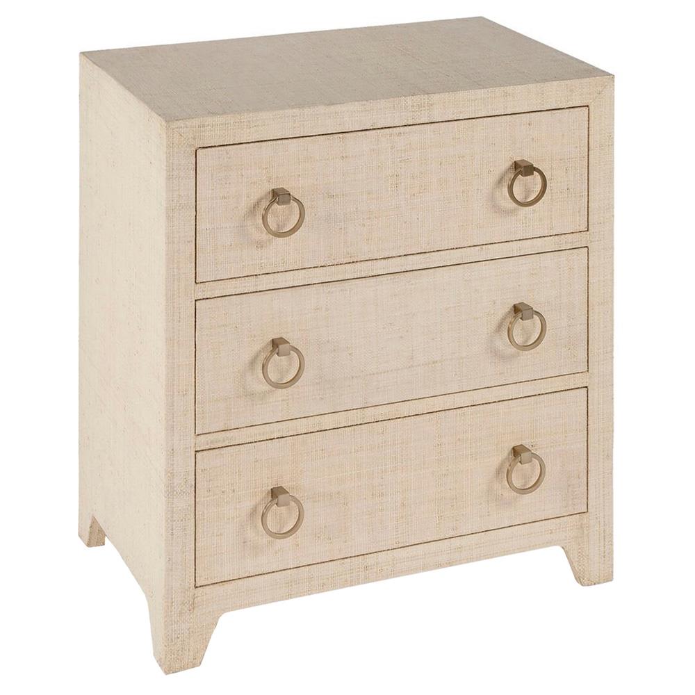 Bien Modern Classic Natural Raffia Chest Nightstand Standard (21