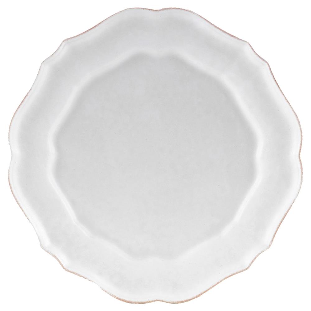 Impressions French Country White Stoneware Dinner Plate - Set of 4
