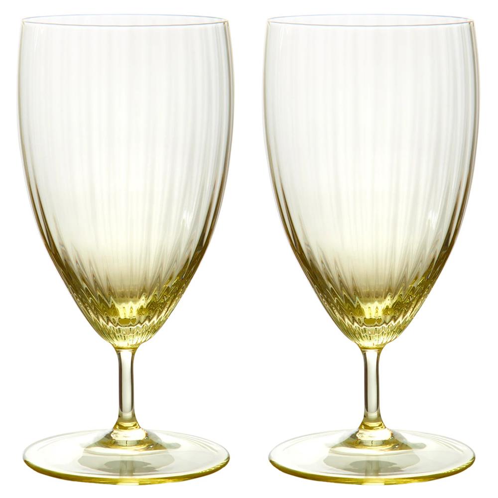 Quinn Modern Classic Citrine Drinking Glass - Set of 2|