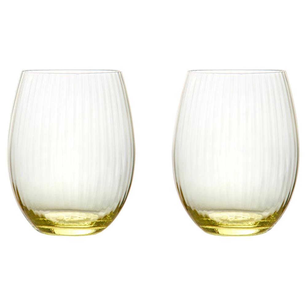 Quinn Modern Classic Citrine Tumbler Glass - Set of 2|