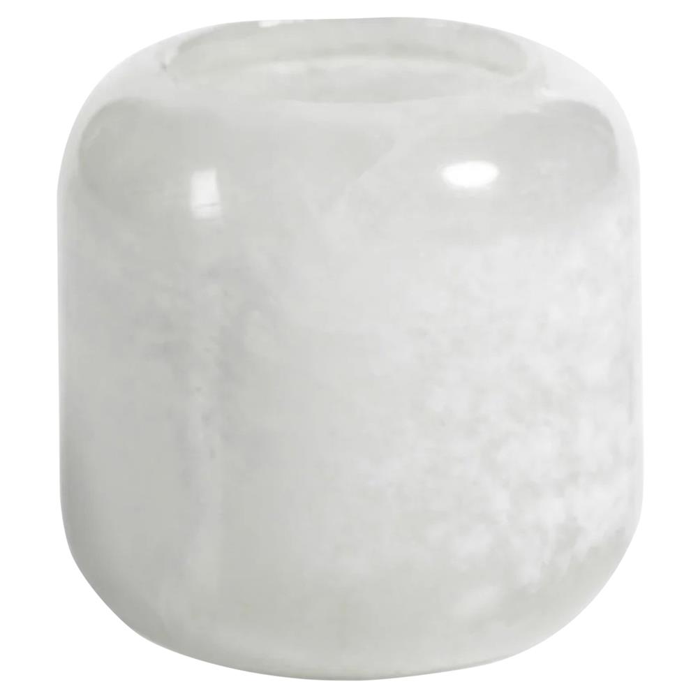 Fia Modern Classic Natural White Alabaster Tealight Candleholder - Set of 4|