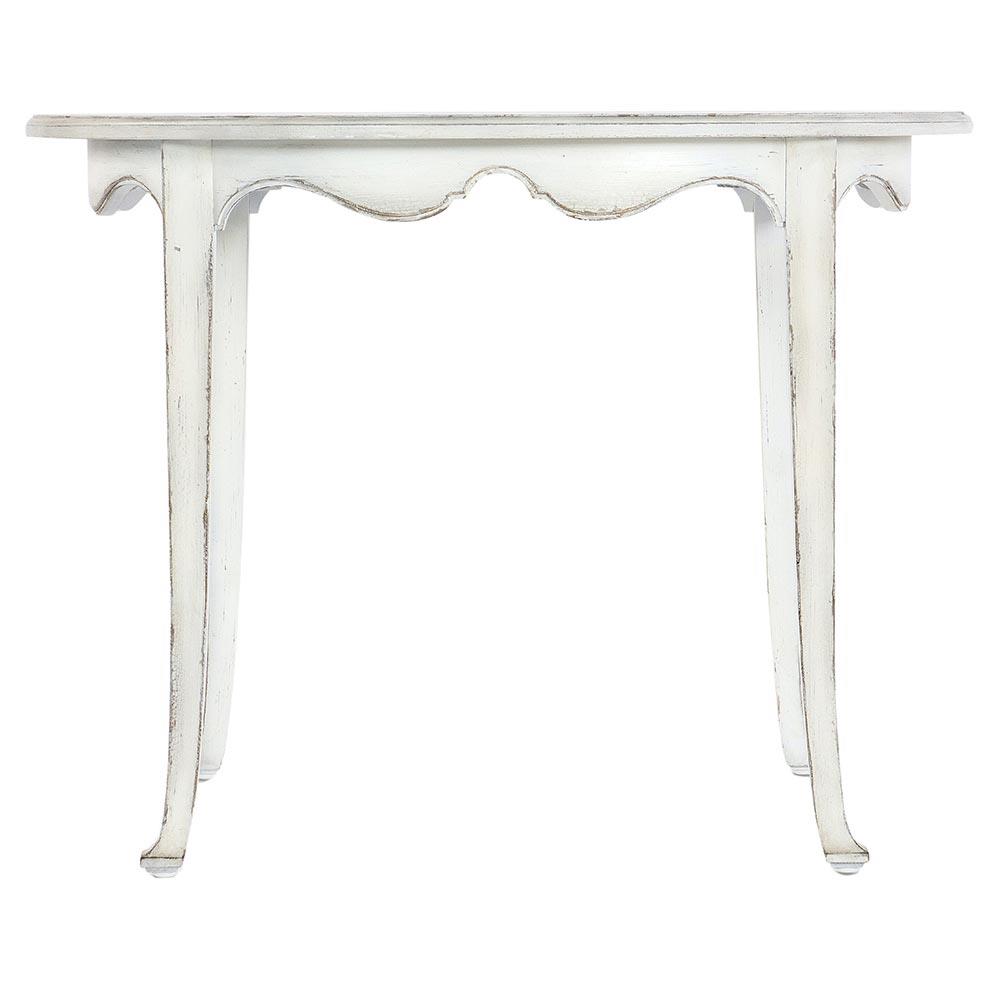 Steph French Country White Maple Wood Round Breakfast Dining Table - 40"W|