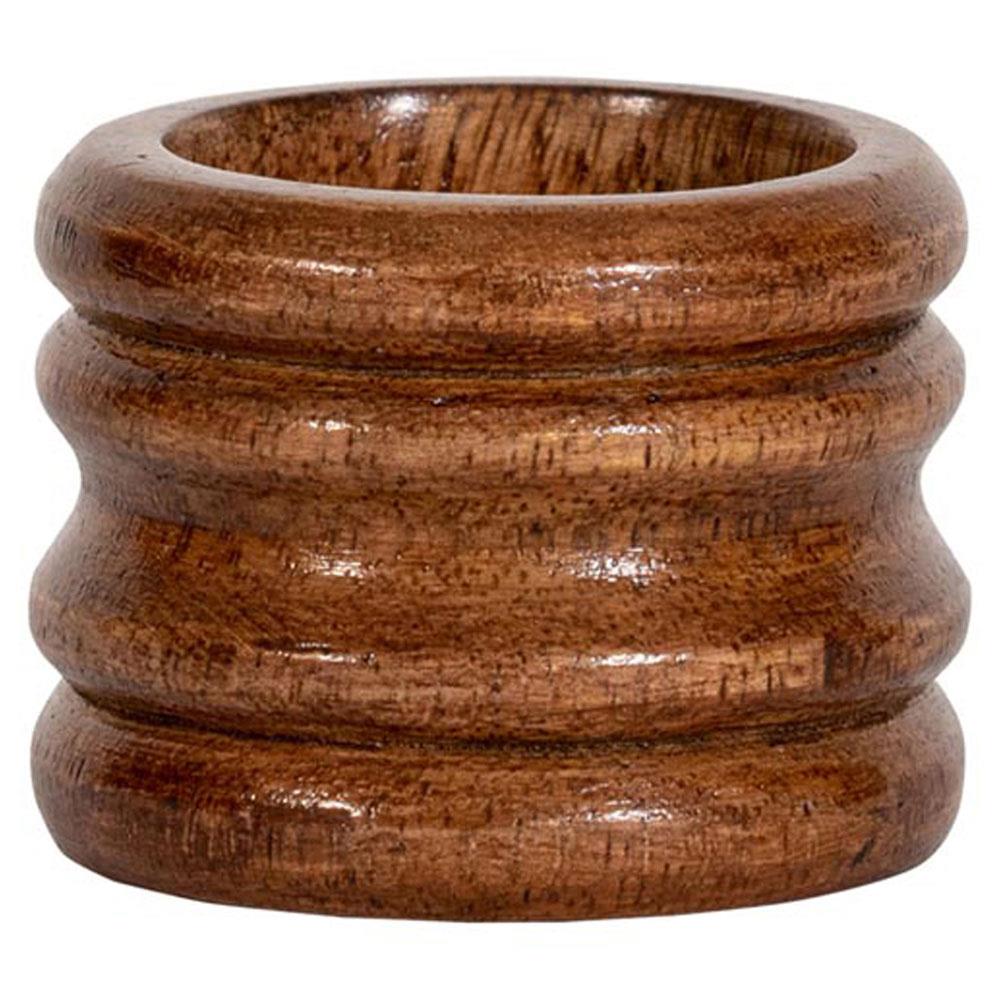 Juliska Bilbao Rustic Lodge Brown Mango Wood Napkin Ring|