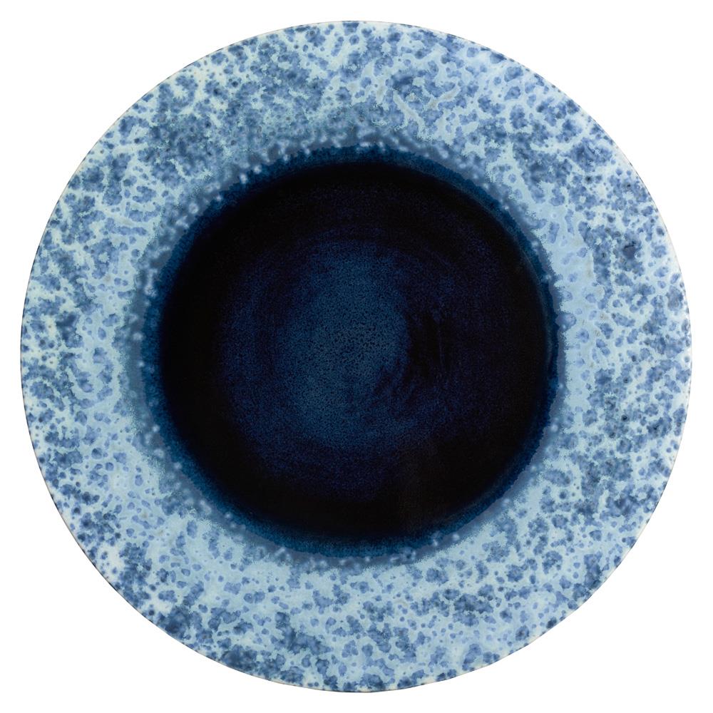 L'Objet Terra Modern Classic Indigo Porcelain Charger Plate|