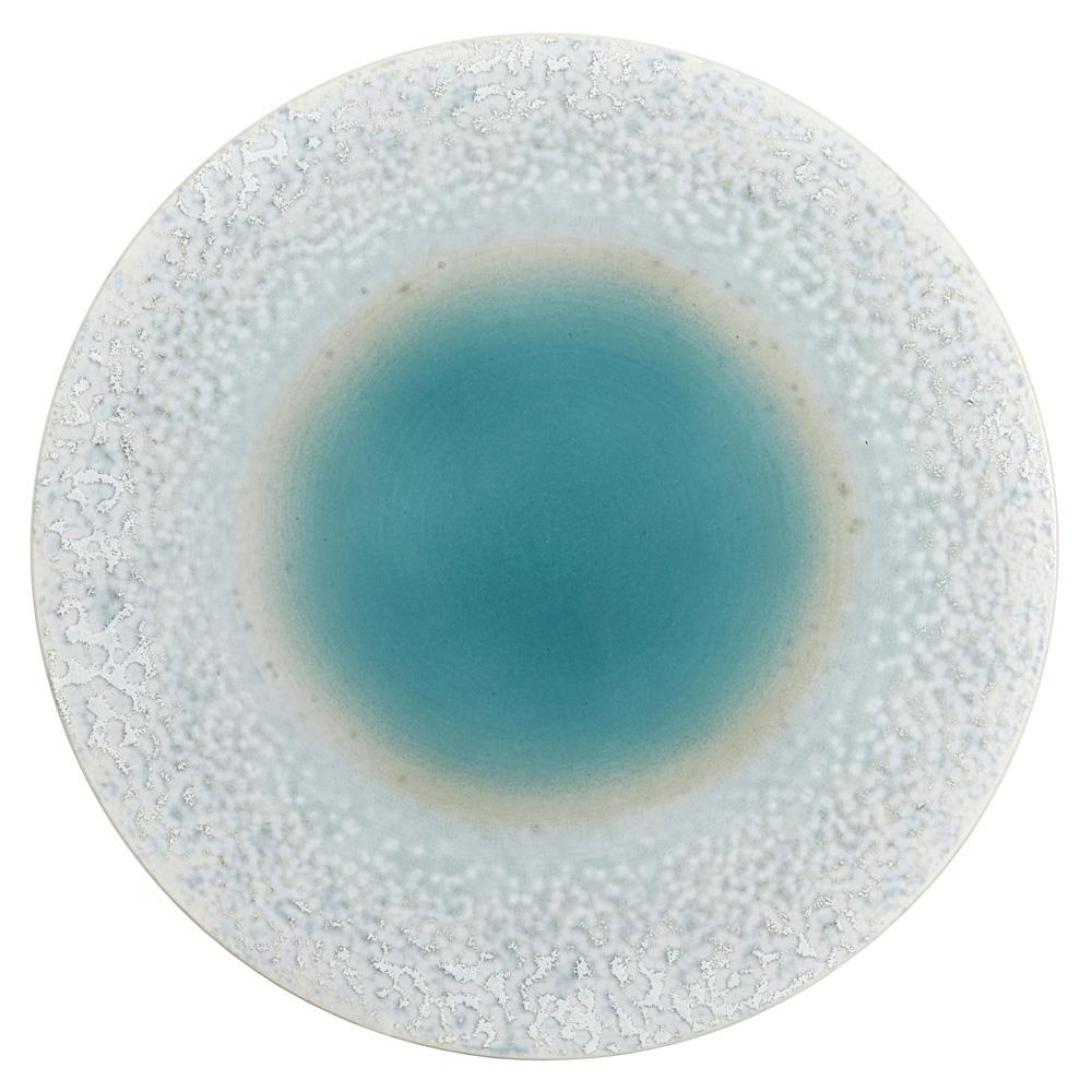 L'Objet Terra Modern Classic Seafoam Porcelain Charger Plate|