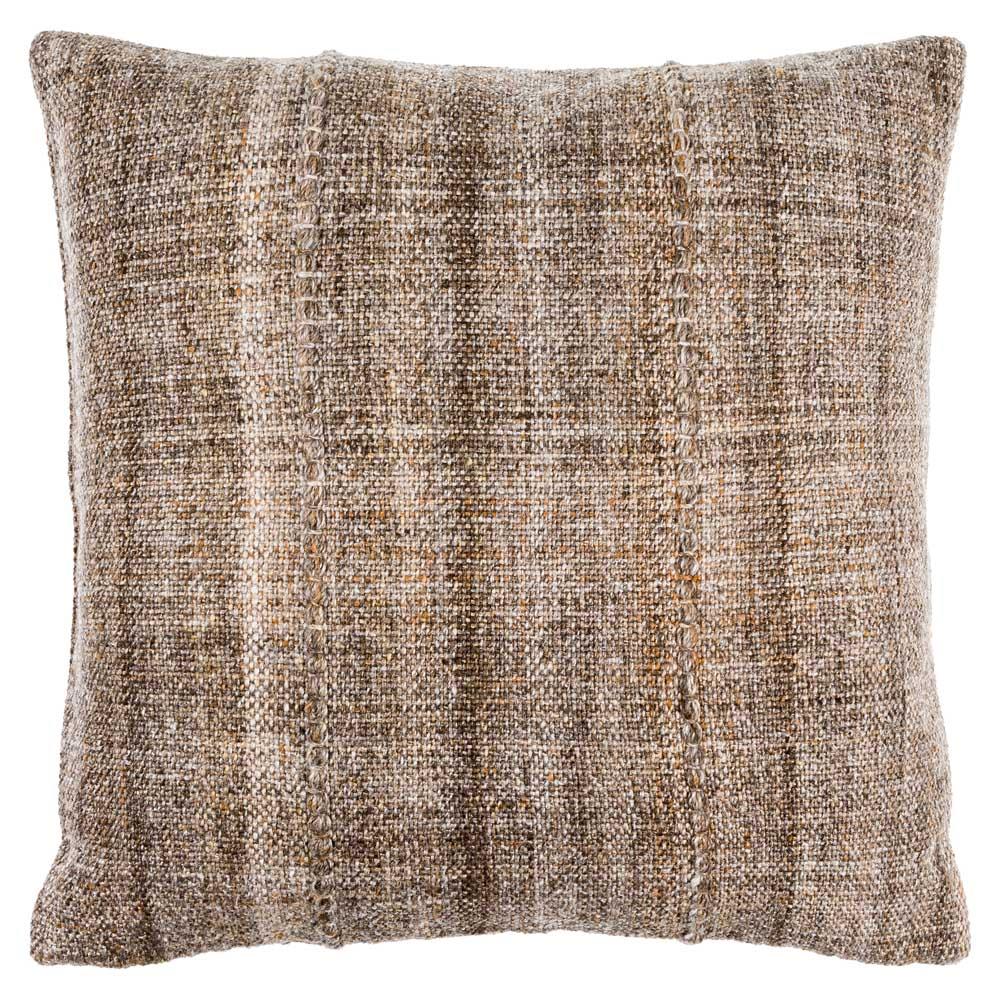 Elijah Coastal Beach Brown Indoor Outdoor Decorative Throw Pillow - 20x20|