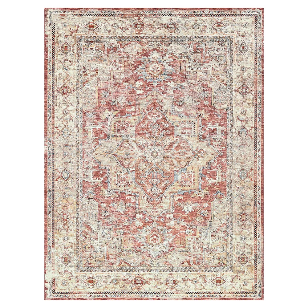 Nathan Antique Loom Rust Oushak Patterned Rug - 10'x14'|