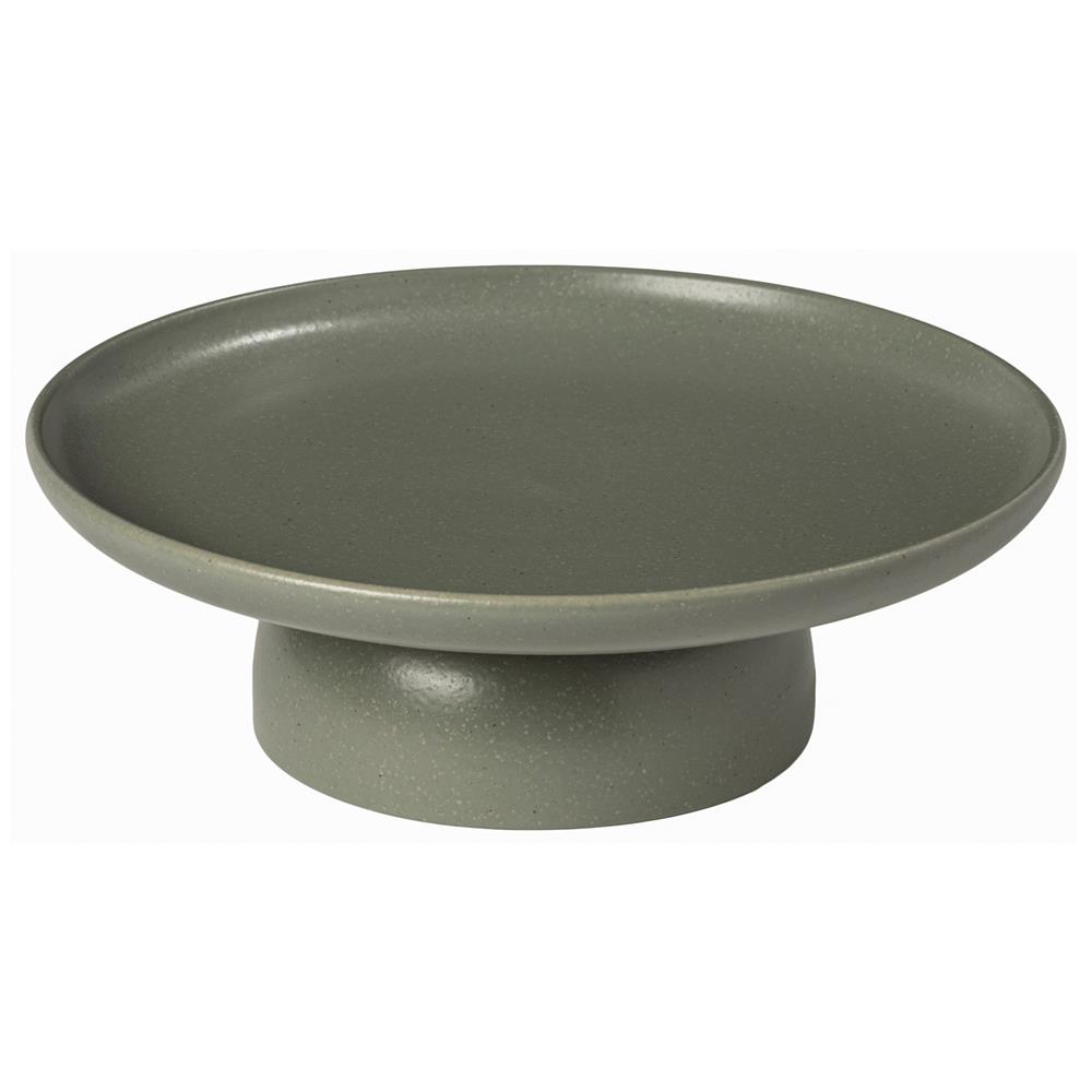 Pacifica Modern Classic Artichoke Stoneware Footed Cake Plate|
