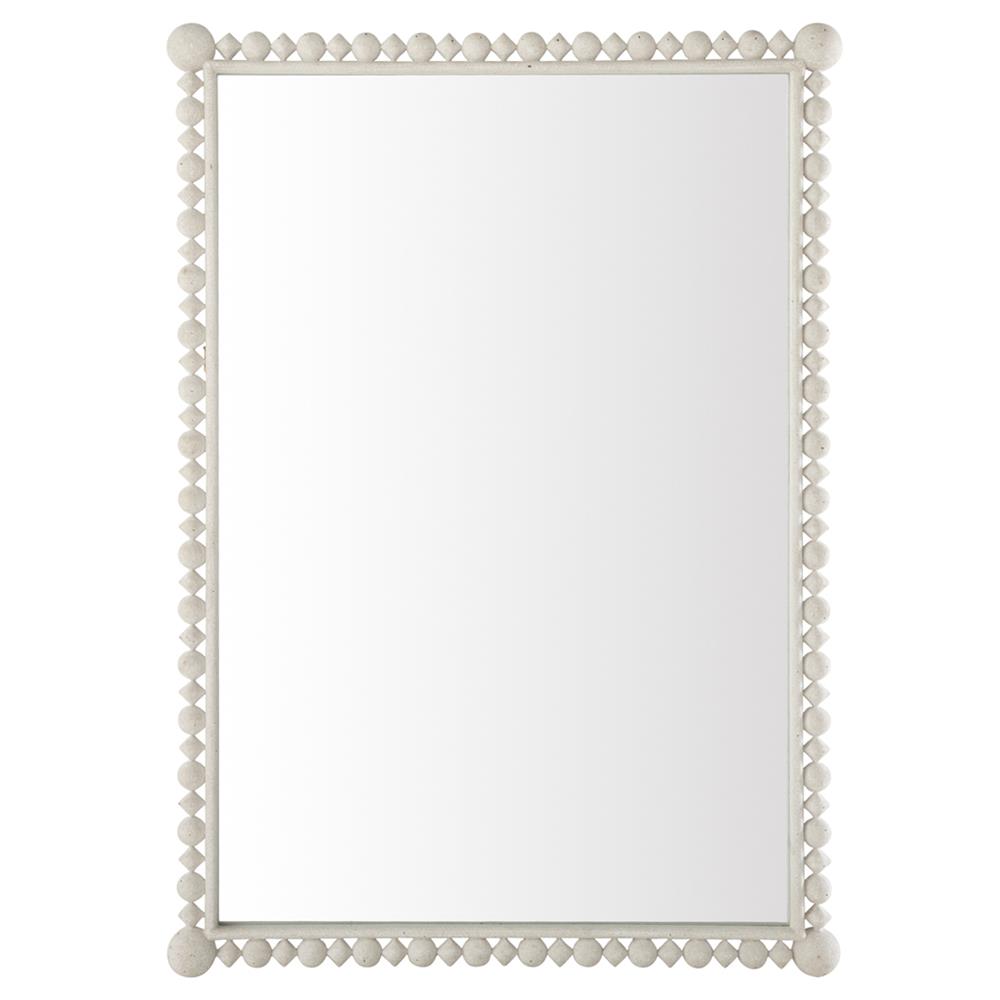 Beau Mid Century White Ash Wood Rectangular Wall Mirror Large (41" - 60 ...