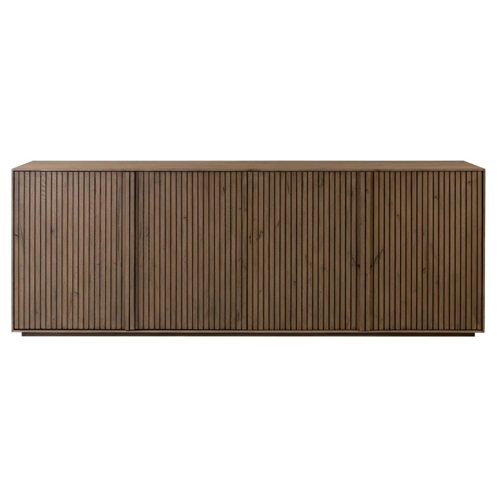 Lana Rustic Lodge Grey Oak Wood Sideboard|