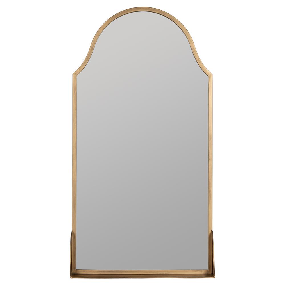 Socorro Hollywood Regency Antique Bronze Metal Wall Mirror|