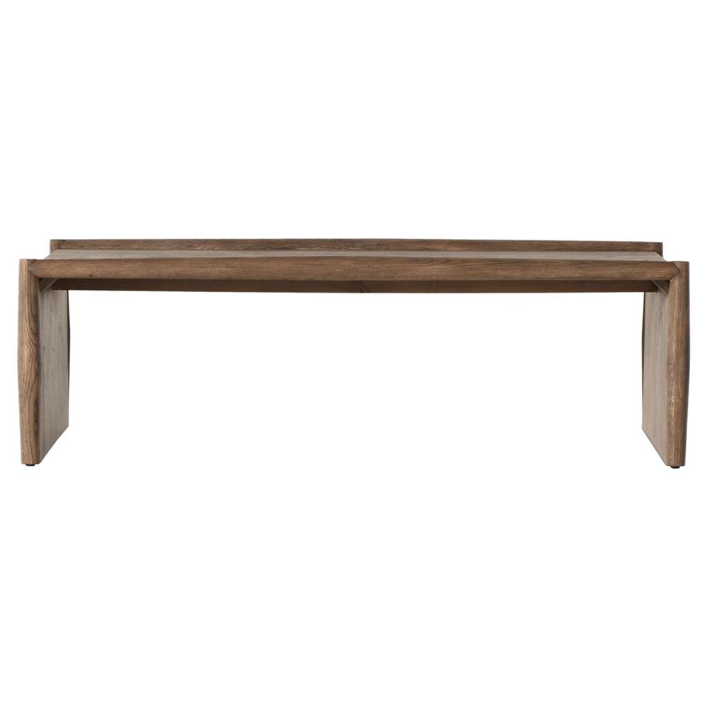Genesis Rustic Lodge Brown Oak Rectangular Coffee Table|
