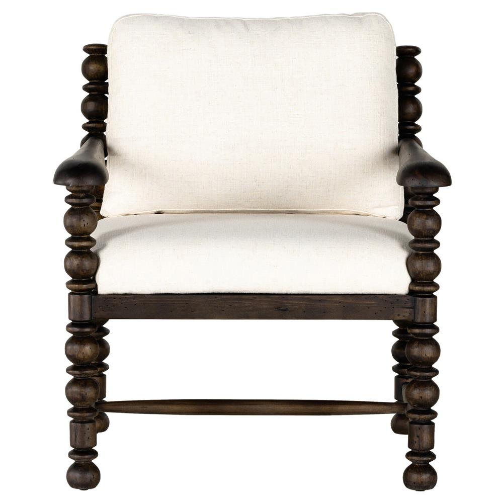 Lynx Rustic Lodge Cream Performance Living Room Chair|