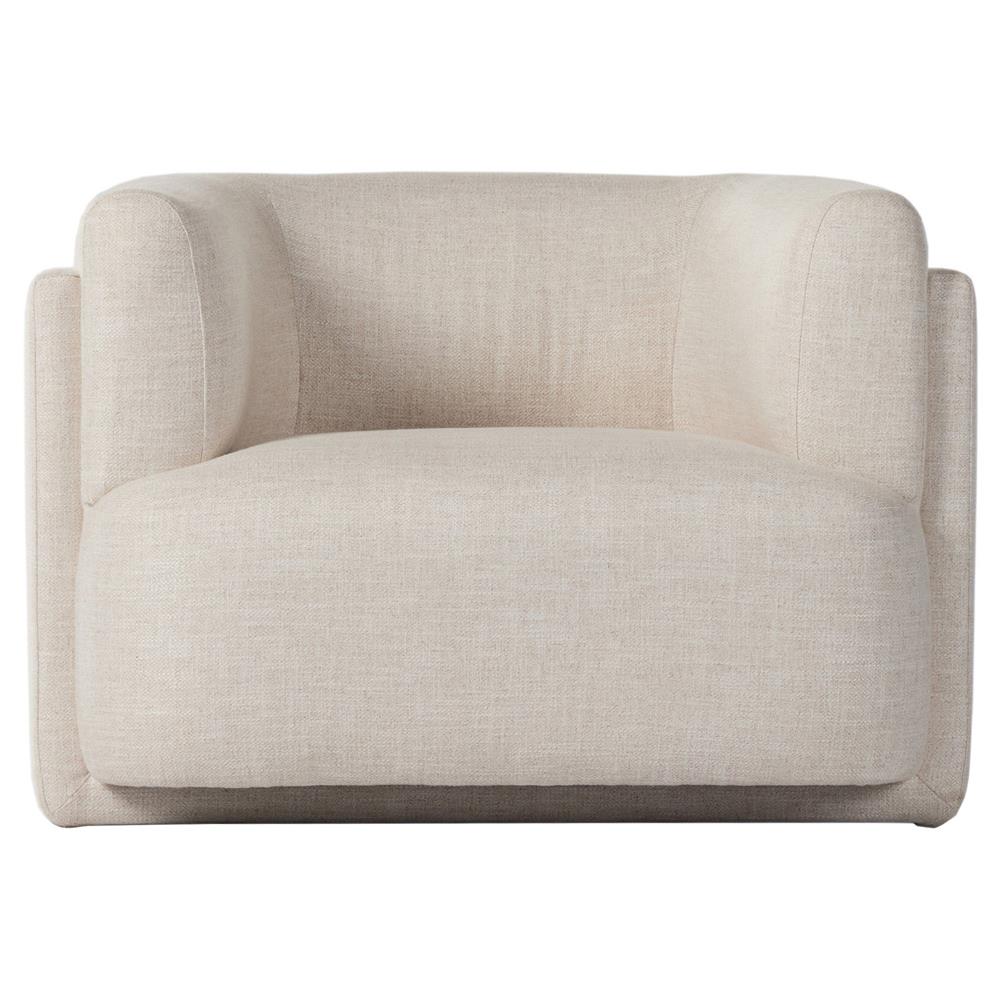 Oswald Modern Classic Cream Performance Barrel Chair|