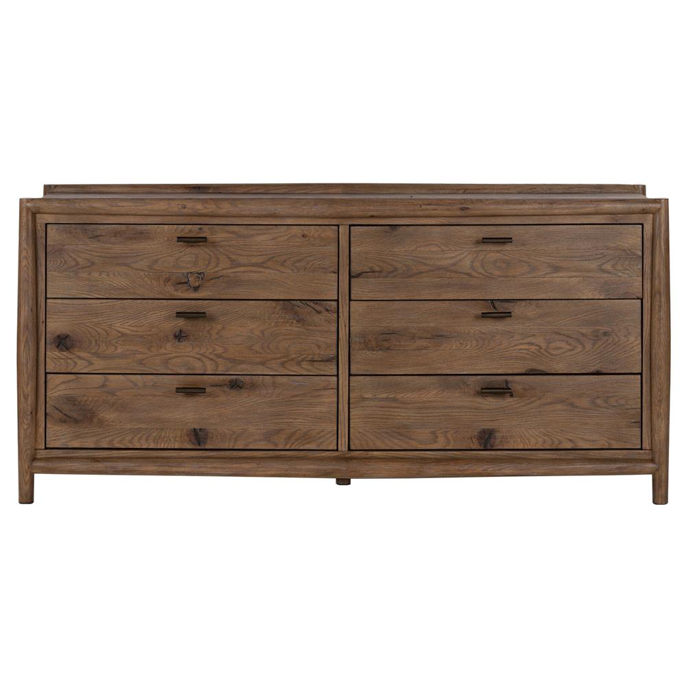 Genesis Rustic Lodge Brown Weathered Oak Double Dresser|