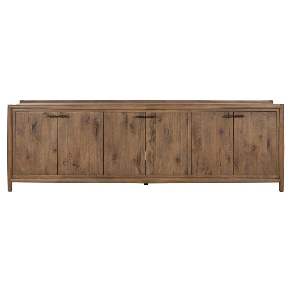 Genesis Rustic Lodge Brown Oak Wood Sideboard|