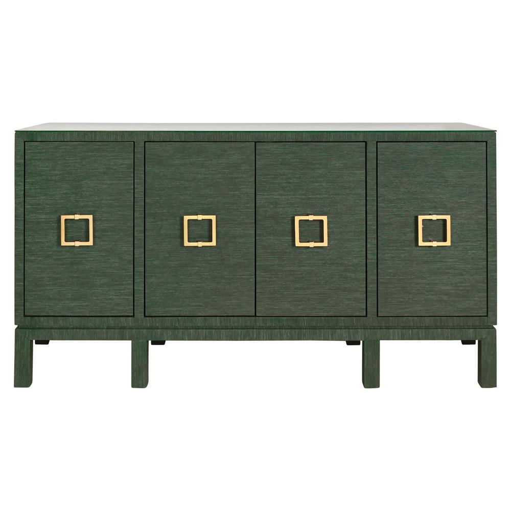 Worlds Away Effie Green Grasscloth Buffet Standard (50
