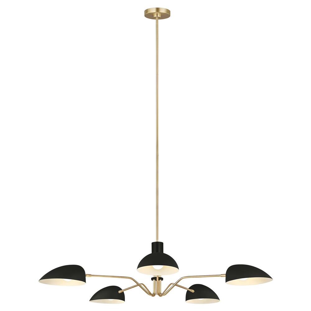 Visual Comfort Studio Jane Modern Classic Midnight Black Chandelier|