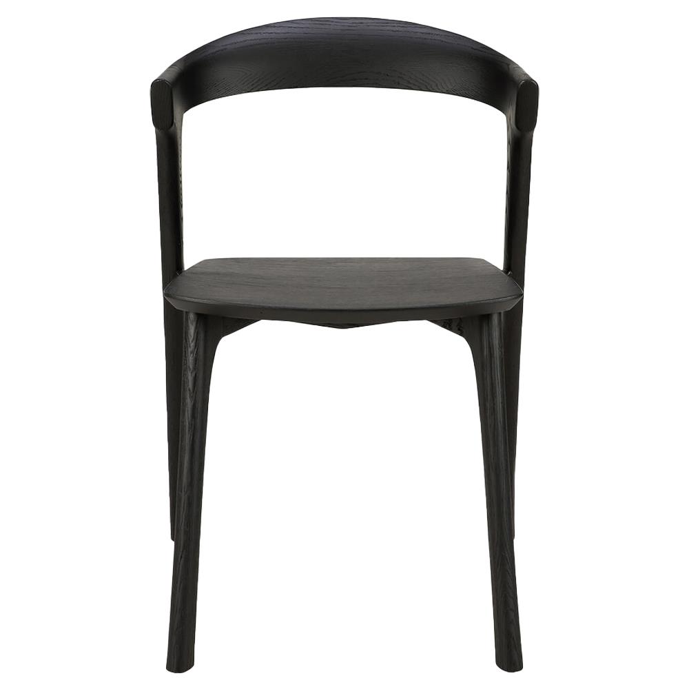 Ava Modern Classic Black Oak Dining Chair|