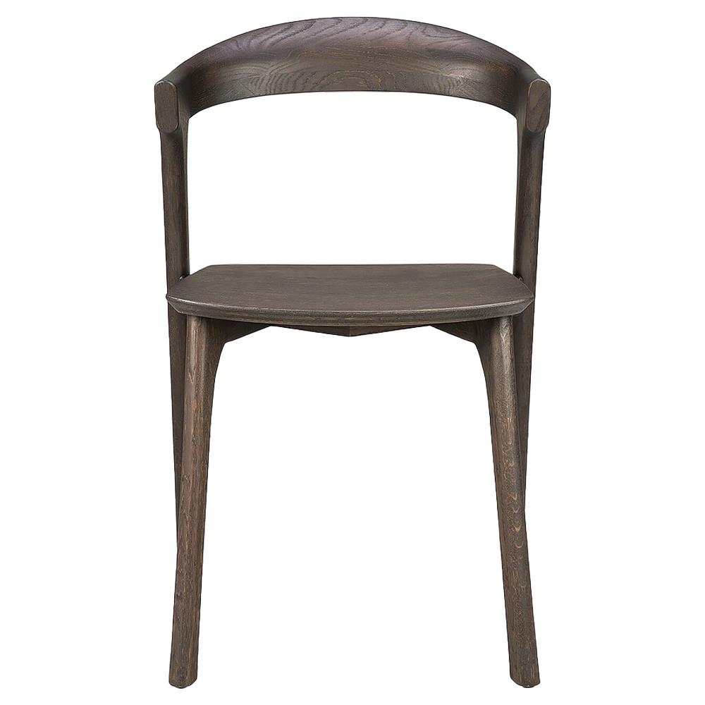 Ava Modern Classic Brown Oak Dining Chair|