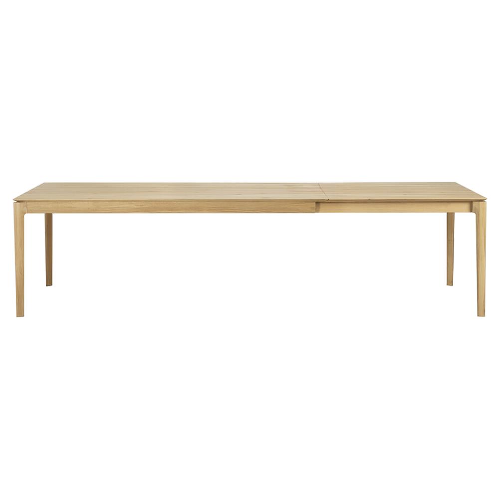 Ava Modern Classic Oak Rectangular Extendable Dining Table - 79"-118"|