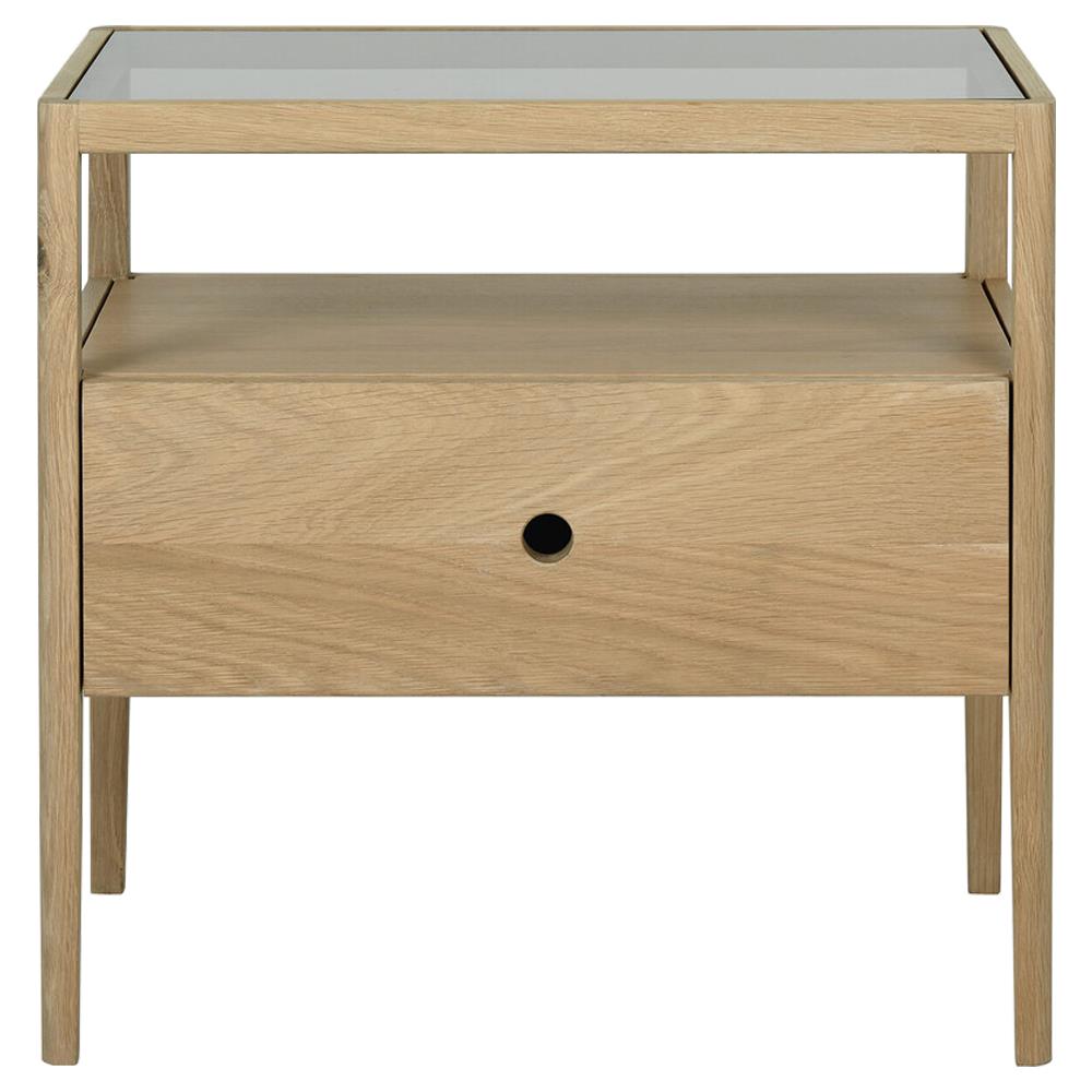 Nicole Modern Classic Oak Nightstand|