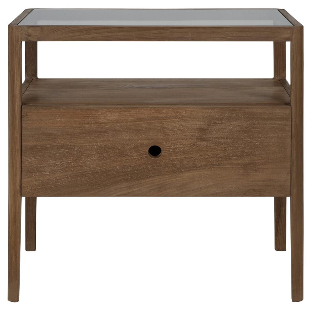 Nicole Modern Classic Reclaimed Teak Nightstand|