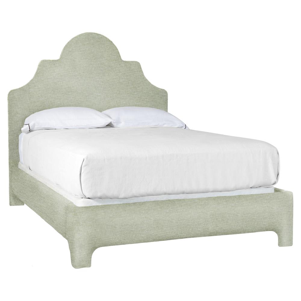 Louise French Country Light Green Bed - Queen Queen | Kathy Kuo Home
