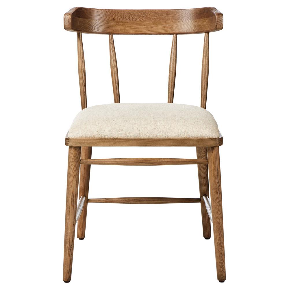 Bella Modern Classic Cream Performance Windsor Dining Side Chair|