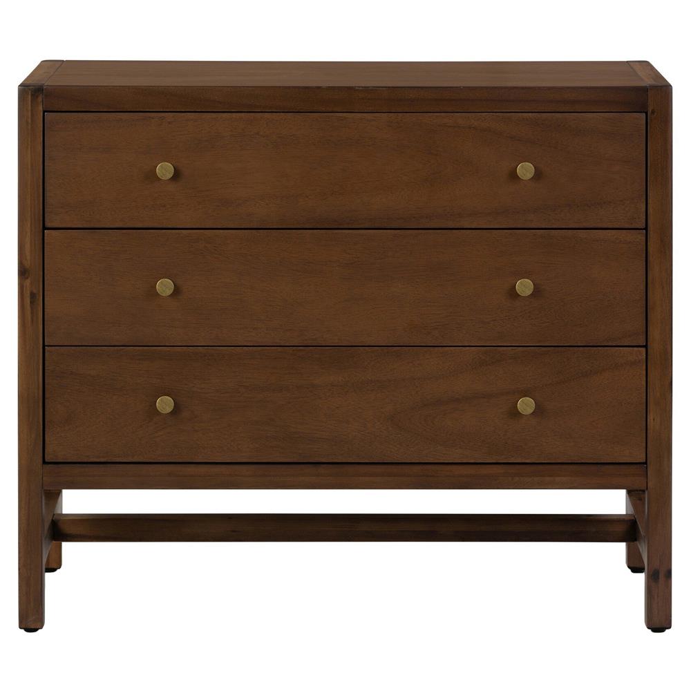 Timmy Rustic Lodge Brown Acacia Wood Nightstand|