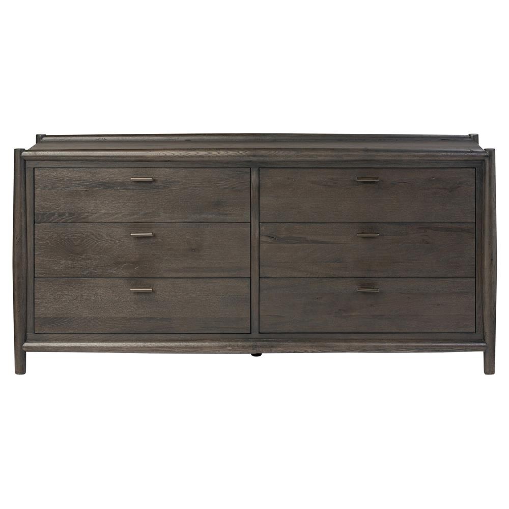 Genesis Rustic Lodge Smoked Black Oak Double Dresser|